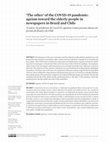 Research paper thumbnail of ‘The other’ of the COVID-19 pandemic: ageism toward the elderly people in newspapers in Brazil and Chile