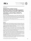 Research paper thumbnail of Metabolomics analysis of serum 25-hydroxy-vitamin D in the Alpha-Tocopherol, Beta-Carotene Cancer Prevention (ATBC) Study