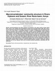 Research paper thumbnail of Macroinvertebrates' community structure in Rivers Kipkaren and Sosiani, River Nzoia basin, Kenya