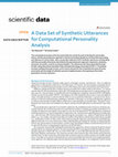 Research paper thumbnail of A Data Set of Synthetic Utterances for Computational Personality Analysis