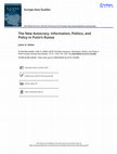 Research paper thumbnail of The New Autocracy: Information, Politics, and Policy in Putin's Russia