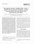 Research paper thumbnail of Hemoglobin Rambam (b69(E13)Gly3 Asp), a pitfall in the assessment of diabetic control: characterization by electrospray mass spectrometry and HPLC