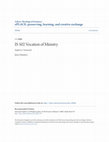 Research paper thumbnail of IS 502 Vocation of Ministry