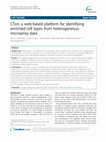 Research paper thumbnail of CTen: a web-based platform for identifying enriched cell types from heterogeneous microarray data