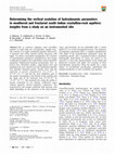 Research paper thumbnail of Determining the vertical evolution of hydrodynamic parameters in weathered and fractured south Indian crystalline-rock aquifers: insights from a study on an instrumented site