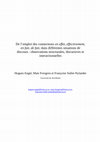 Research paper thumbnail of De l’emploi des connecteurs en effet, effectivement, en fait… dans différentes situations de discours : observations interactionnelles et discursives