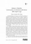 Research paper thumbnail of Johnny L. Bertolio Controcanone. La letteratura delle donne dalle origini a oggi