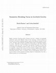 Research paper thumbnail of Symmetry breaking vacua in Lovelock gravity