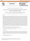 Research paper thumbnail of The Effectiveness of Non-formal Education in Improving the Effort Capacity in Middle-school Pupils