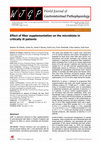 Research paper thumbnail of Effect of fiber supplementation on the microbiota in critically ill patients