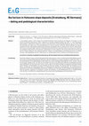 Research paper thumbnail of Bw horizon in Holocene slope deposits (Kratzeburg, NE Germany) – dating and pedological characteristics