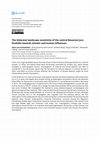 Research paper thumbnail of The Holocene landscape sensitivity of the central Bavarian Jura foothills towards climatic and human influences