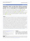 Research paper thumbnail of ARHGAP10, which encodes Rho GTPase-activating protein 10, is a novel gene for schizophrenia risk