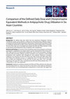 Research paper thumbnail of Comparison of the Defined Daily Dose and Chlorpromazine Equivalent Methods in Antipsychotic Drug Utilization in Six Asian Countries