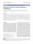 Research paper thumbnail of Genome wide study of tardive dyskinesia in schizophrenia