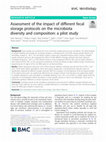 Research paper thumbnail of Assessment of the impact of different fecal storage protocols on the microbiota diversity and composition: a pilot study