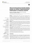 Research paper thumbnail of Abnormal lipopolysaccharide binding protein as marker of gastrointestinal inflammation in Parkinson disease