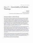 Research paper thumbnail of Day 17 -Conviviality, A Probiotic Theology