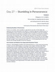 Research paper thumbnail of Day 27 — Stumbling in Perseverance