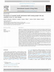 Research paper thumbnail of Perceptions of cannabis health information labels in a large international sample of people who use cannabis: will cannabis companies grow to be different to the alcohol and tobacco industries?