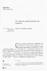 Research paper thumbnail of Os organos parlamentarios de Goberno