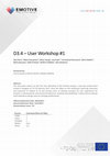 Research paper thumbnail of D3.4 – User Workshop #1