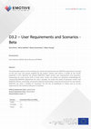 Research paper thumbnail of D3.2 – User Requirements and Scenarios - Beta