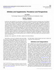 Research paper thumbnail of Athletes and Supplements: Prevalence and Perspectives