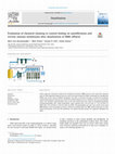 Research paper thumbnail of Evaluation of chemical cleaning to control fouling on nanofiltration and reverse osmosis membranes after desalination of MBR effluent