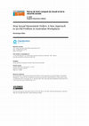 Research paper thumbnail of Stop Sexual Harassment Orders: A New Approach to an Old Problem in Australian Workplaces