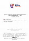 Research paper thumbnail of French Presidential Election and Sortition (Research and Development Note. 8. 2017)