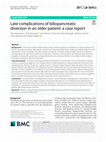 Research paper thumbnail of Late complications of biliopancreatic diversion in an older patient: a case report