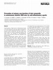 Research paper thumbnail of Prevention of primary non-function of islet xenografts in autoimmune diabetic NOD mice by anti-inflammatory agents