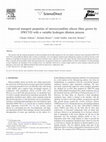 Research paper thumbnail of Improved transport properties of microcrystalline silicon films grown by HWCVD with a variable hydrogen dilution process