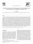 Research paper thumbnail of Correlated structural and electronic properties of microcrystalline silicon films deposited at low temperature by catalytic CVD