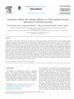 Research paper thumbnail of Suspension stability and sintering influence on yttria-stabilized zirconia fabricated by colloidal processing