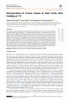 Research paper thumbnail of Deterioration of Frozen Semen of Bali Cattle after Cooling at 5°C