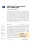 Research paper thumbnail of Rewilding Cognition: Complex Dynamics in Open Experimental Systems