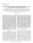 Research paper thumbnail of Identification and developmental expression of mRNAs encoding crustacean cardioactive peptide (CCAP) in decapod crustaceans