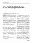 Research paper thumbnail of Effects of Chlorpyrifos and Aldicarb on Flight Activity and Related Cholinesterase Inhibition in Homing Pigeons, Columba livia: Potential for Migration Effects