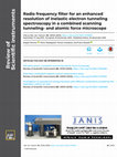 Research paper thumbnail of Radio frequency filter for an enhanced resolution of inelastic electron tunneling spectroscopy in a combined scanning tunneling- and atomic force microscope