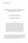 Research paper thumbnail of Configuración estructural y significado de los sufijos adjetivales -ivo y -dor