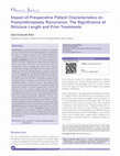 Research paper thumbnail of Impact of preoperative patient characteristics on posturethroplasty recurrence: The significance of stricture length and prior treatments