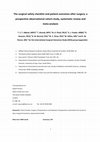 Research paper thumbnail of The surgical safety checklist and patient outcomes after surgery: a prospective observational cohort study, systematic review and meta-analysis