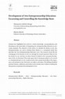 Research paper thumbnail of Development of Arts Entrepreneurship Education: Excavating and Unravelling the Knowledge Basis