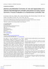 Research paper thumbnail of Abstract and Metadata Correction of: Use and Appreciation of a Tailored Self-Management eHealth Intervention for Early Cancer Survivors: Process Evaluation of a Randomized Controlled Trial