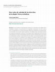 Research paper thumbnail of Doce años de soledad de los derechos de la Madre Tierra en Bolivia