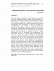 Research paper thumbnail of Muhammad Iqbal as a Cosmopolitan Philosopher