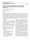 Research paper thumbnail of Analyzing the Financial Sustainability of User Fee Removal Policies: A Rapid First Assessment Methodology with a Practical Application for Burkina Faso