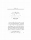 Research paper thumbnail of Learning Disabilities and Behavior Problems